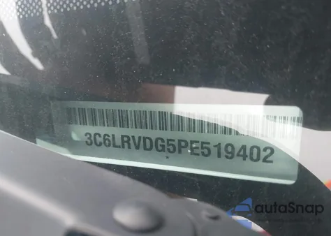 2023 Ram Promaster 2500 High Roof 159 Wb из США, поврежденный, VIN 3C6LRVDG5PE519402